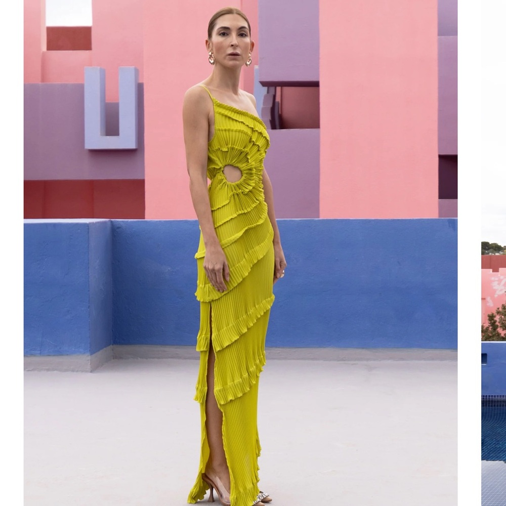 Georgia Hardinge Magnitude Dress in Lime 4